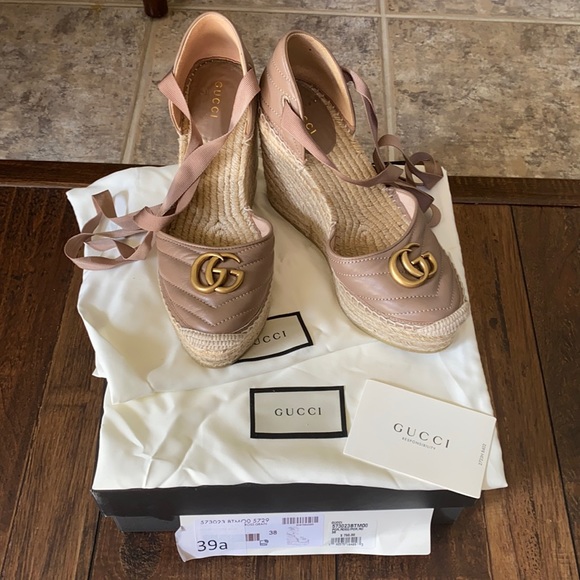 Gucci Shoes - Gucci Platform Espadrille Wedges